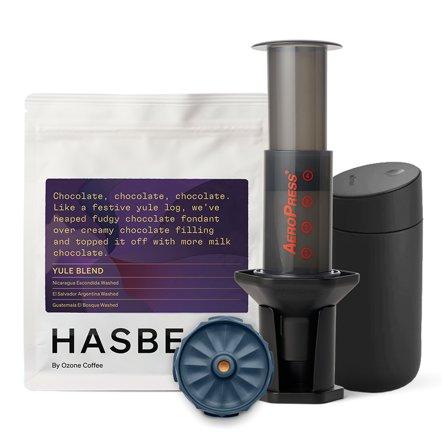 The Hasbean Yule AeroPress Travel Bundle